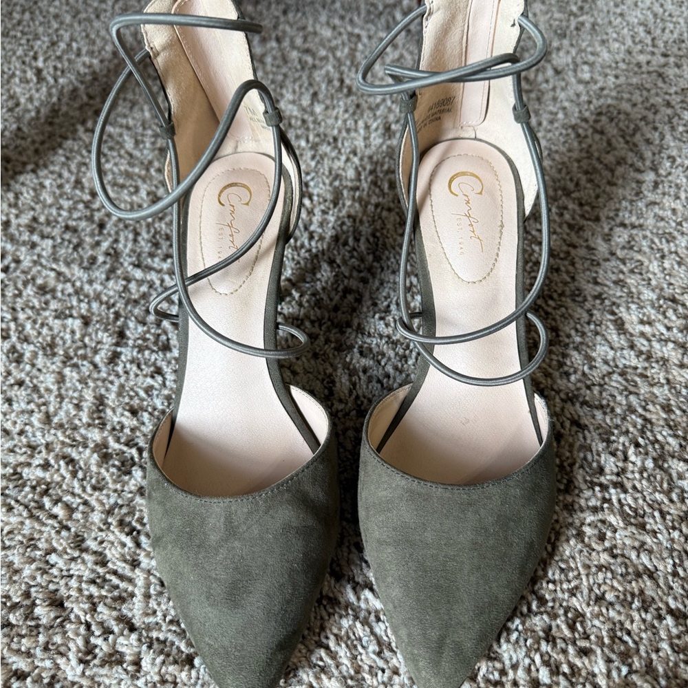 Gray Suede Women's Shoes
